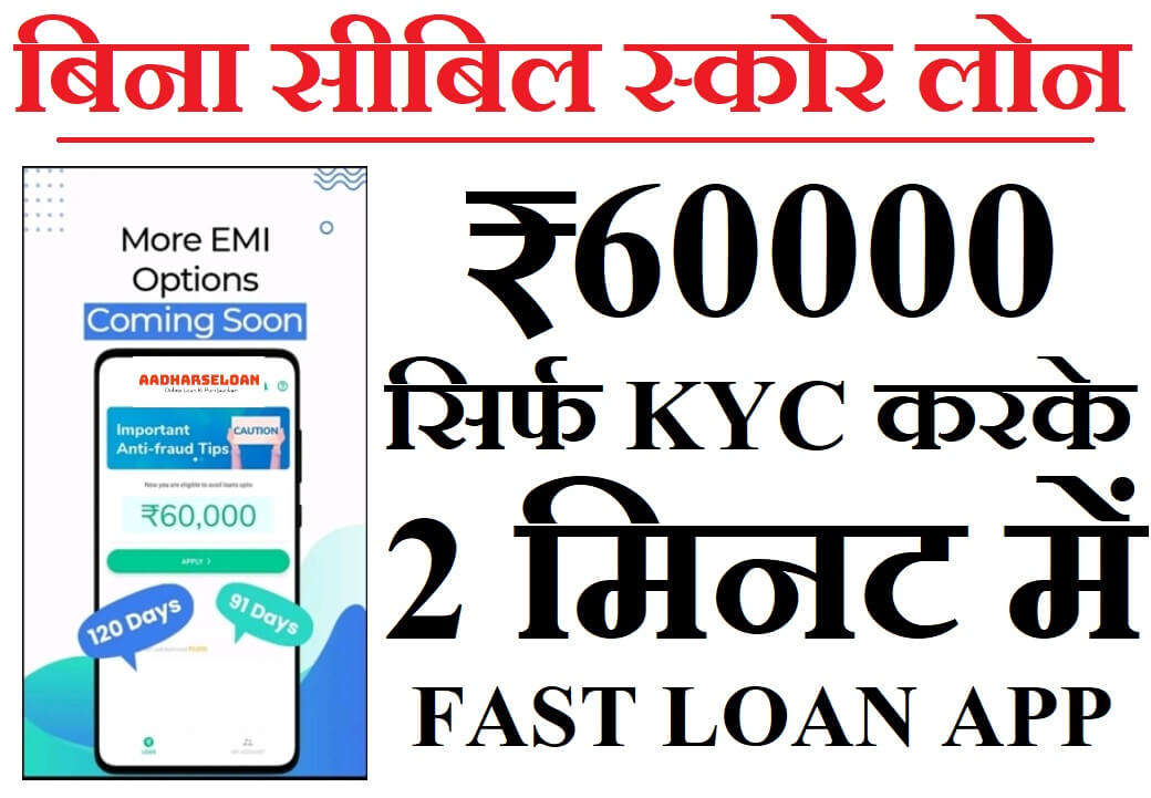 [Personal Loan Without CIBIL Score] Urgent ₹60000 का लोन बिना CIBIL