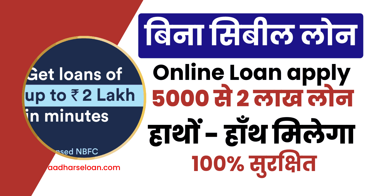 Online Without CIBIL Score Loan